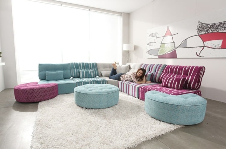 Wohnlandschaften Bettfunktion moderne Möbel spanischer Hersteller