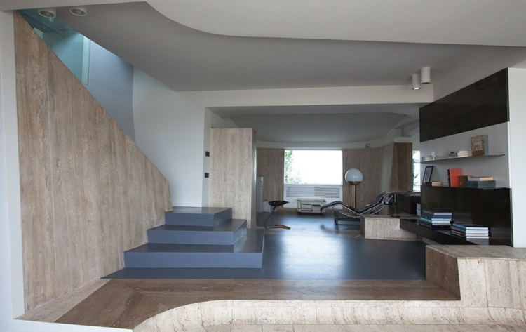Wohnungseinrichtung im Landhaus-Stil modernes Wohnzimmer Naturmaterialien