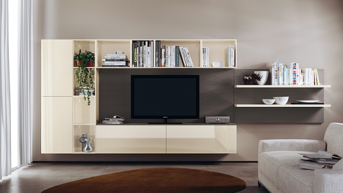 Wohnwand-kombiniert-mit-Regalen-Wohnzimmer-Möbel-italienisches-design