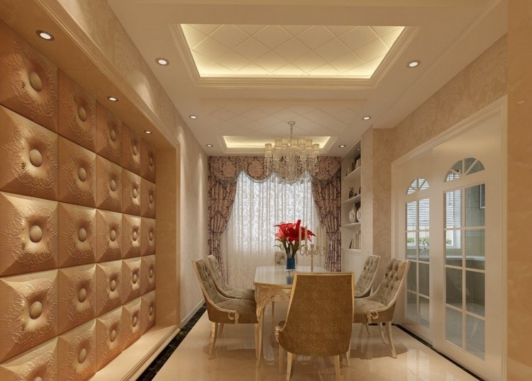luxus-esszimmer-klassischer-stil-wandgestaltung-polsterung-look