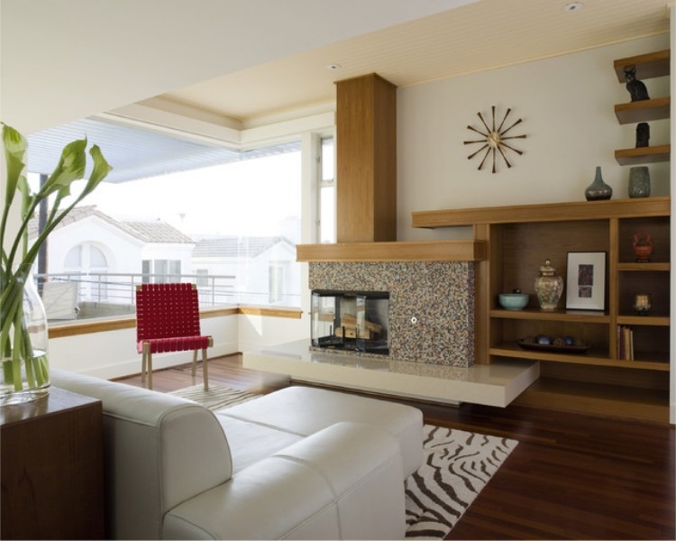 modernes-wohnzimmer-kamin-holz-wohnwand-Design-Vitra-Nelson