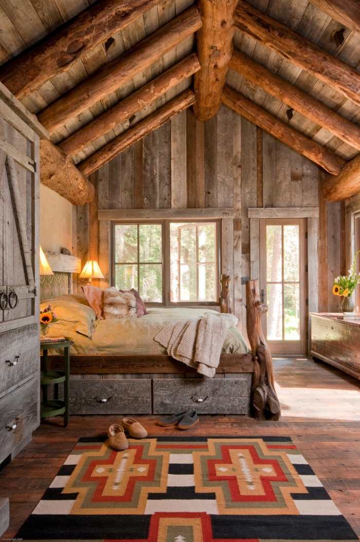 romantische-schlafzimmer-gestaltung-im-country-stil-teppich-muster-gemütlich