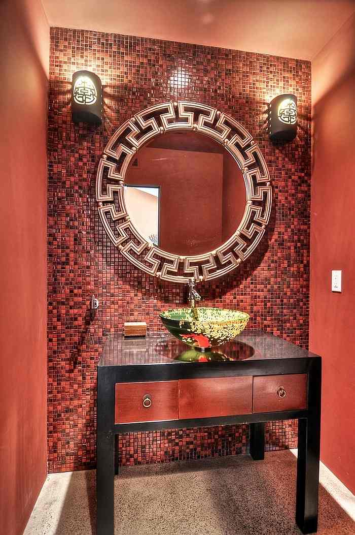Rot im Badezimmer  mosaik-fliesen-wand-asiatische-deko-MAP-interiors