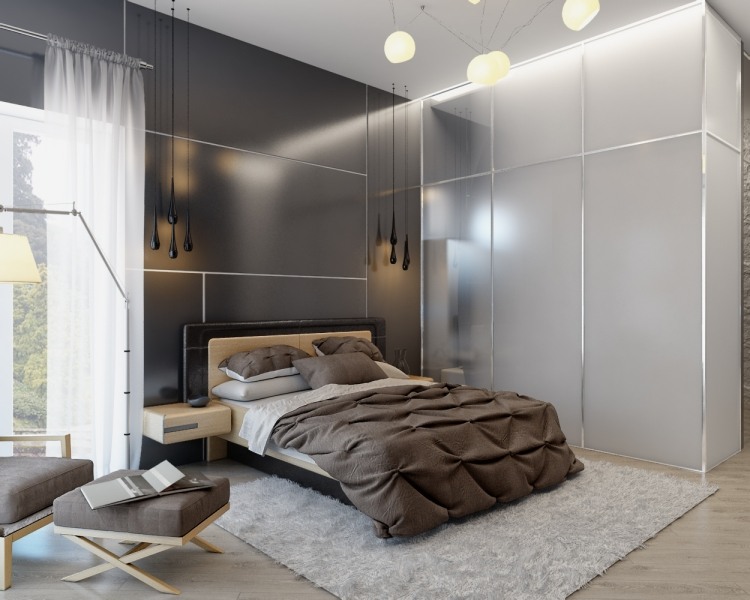 schlafzimmer-farbideen-grau-braun-kombination-modern