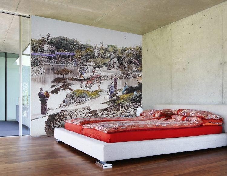 selbstklebende-fototapete-schlafzimmer-japanischer-garten-bild