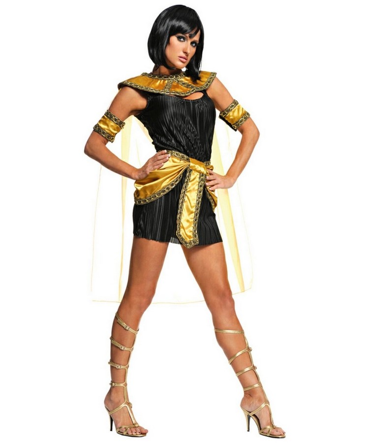 Fasching Kostüme für Damen aegyptische-prinzessin-schwarz-gold