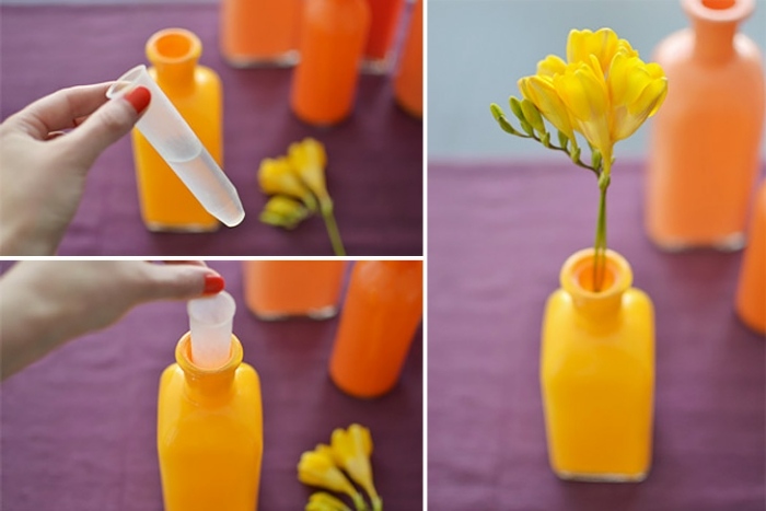 Interessante-Ideen-handgefertigte-Vasen-Blumenschmuck-für-den-Tisch
