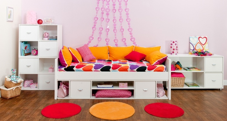 Kinderzimmer Mädchen 2015 rosa Wandfarbe Ideen modern