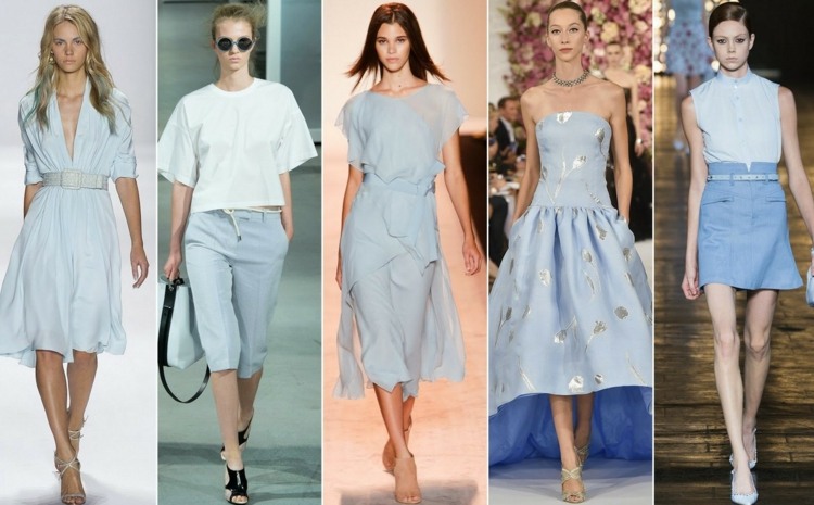 Mode Trends Outfit Himmelblau Ideen Röcke Kleider