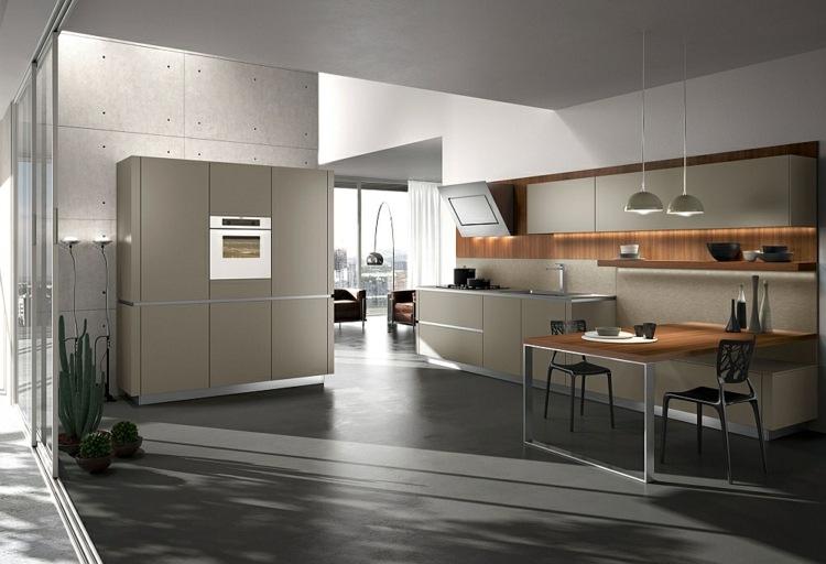 Moderne-modulare-Küche-neutrale-Farbe-Wohnideen
