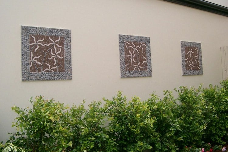 Mosaik-Garten-Betonmauer-Naturmotive-verschönern