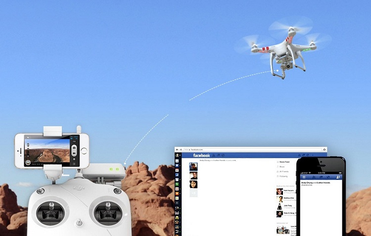 Quadrocopter Kamera Handy Steuerung schnell effektiv Drohne