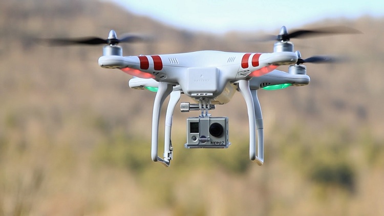 Quadrocopter Kamera Stahl Korpus Steuerung Drohne Phantom