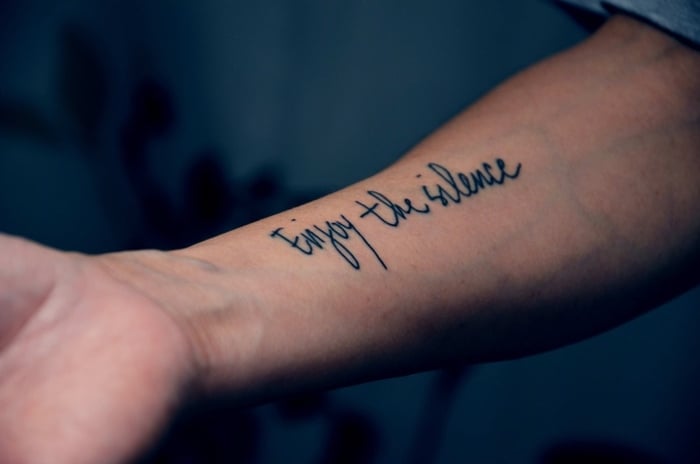 Männer schrift unterarm motive tattoo Unterarm Tattoo