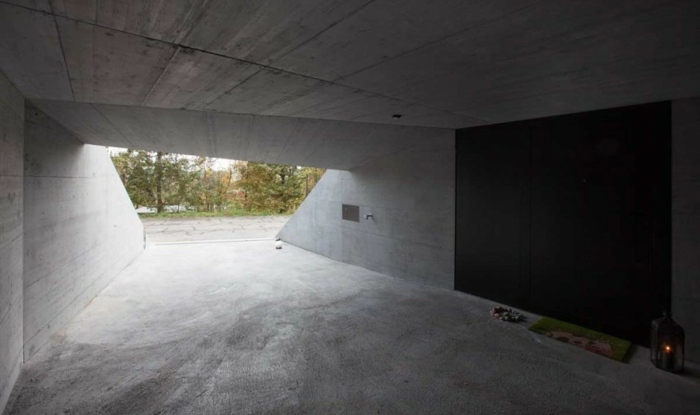 beton carport modern auto parken architektur