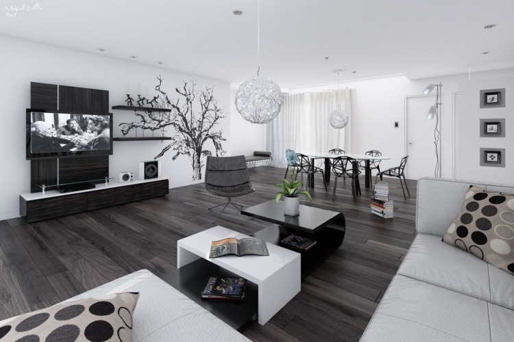 einrichtungsideen-2015-trends-schwarz-weisses-wohnzimmer