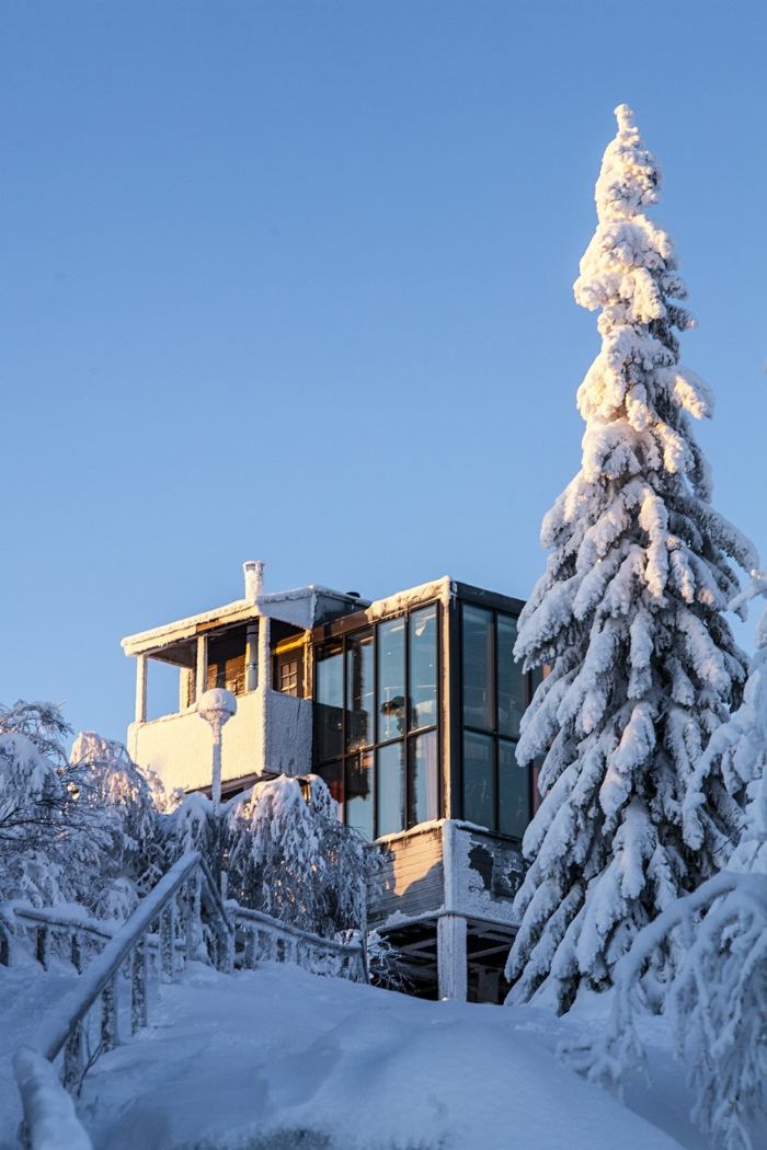 hotel suite finnland urlaub schnee winter safari