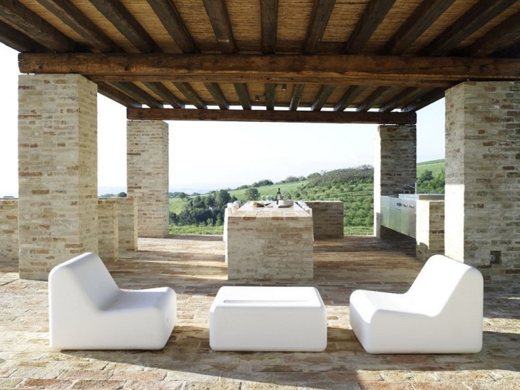 ideen-Terrassenmöbel-2015-Lounge-Sessel-356-weiß-gandia-blasco-designermöbel