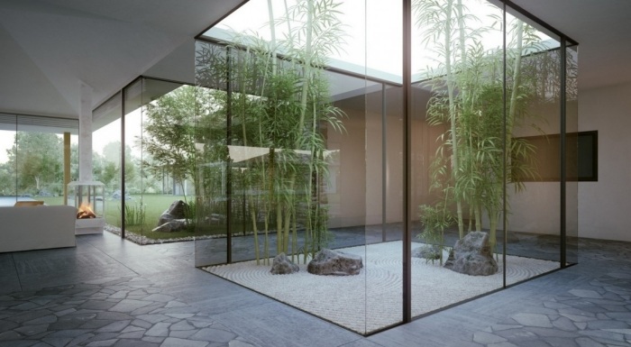 japanischer-garten-bambus-ideen-minimalistische-gestaltung