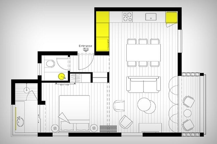 Kleine Wohnung optimal-einrichten-renovierung-46-quadratmeter