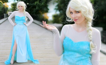 kostüm ideen zum fasching elsa frozen hellblau kleid peruecke blond