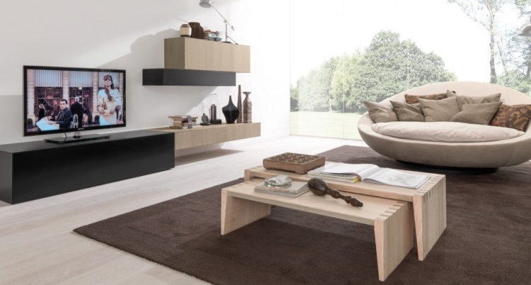 Moderne Wohnzimmermöbel -ideen-wohnwand-E45-Euromobil