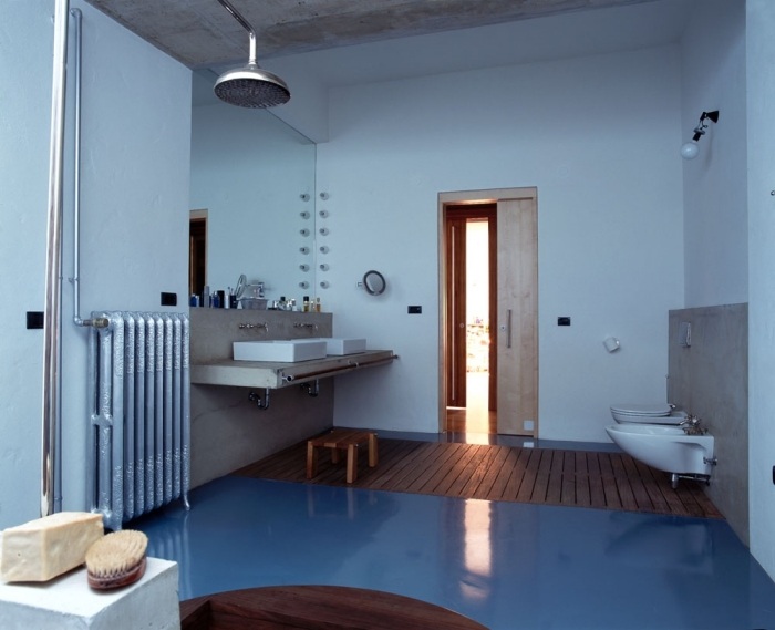 modernes-bad-türkisch-Badezimmer-Vorschläge-holzboden