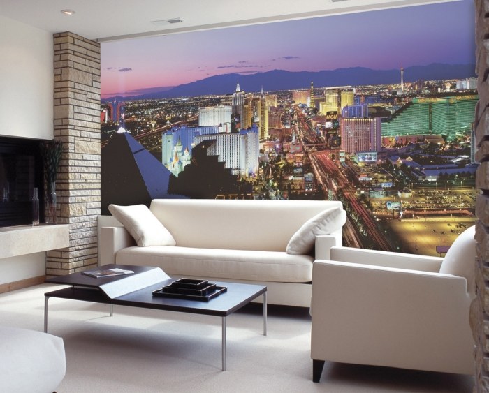 originelle-Wanddeko-Wohnzimmer-Bildtapete-Las-Vegas-Bild
