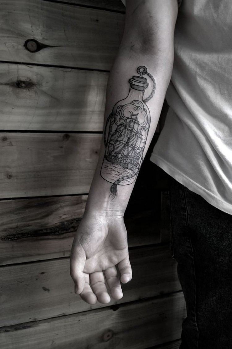 Mann tattoo kreuz unterarm Tattoo Hals