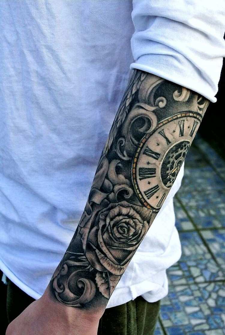 Unterarm blumen tattoo Das trendige