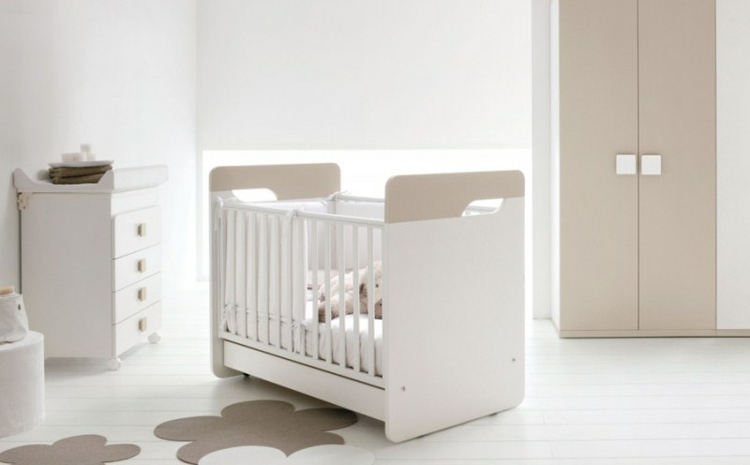 Babybett-Nestchen-Holz-weiß-puristische-Optik-Ideen