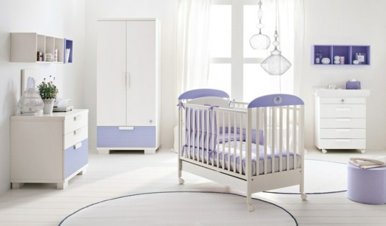 Babybett-Nestchen-Kinderzimmer-modern-einrichten-Ideen