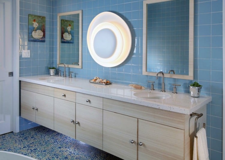 Einrichten-Karibik-Stil-Badezimmer-Ideen-Mosaikfliesen