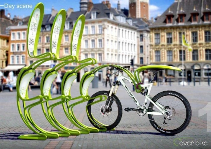 Fahrradständer-Design-mit-Regenschutz-praktische-Abstellmöglichkeiten