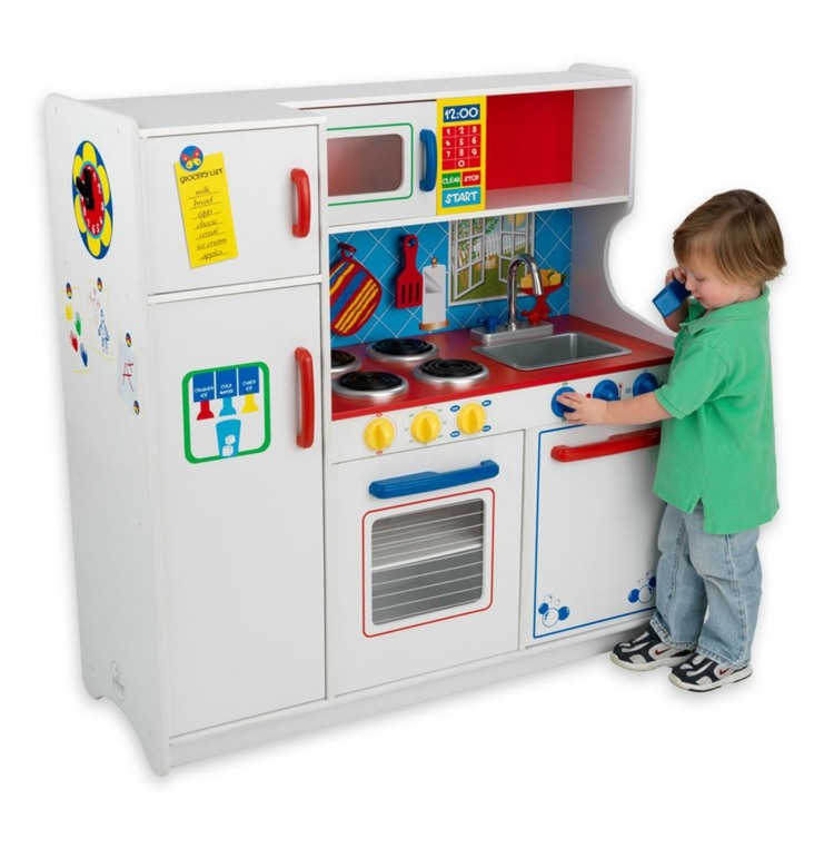 Kinderküchen-Set-Einbauküche-mit-Kühlschrank