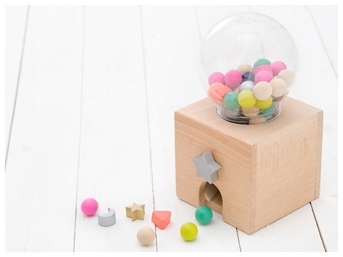 Kinderzimmer-Design-Spielzeuge-Kaugummi-Automat-Holz-Stücke