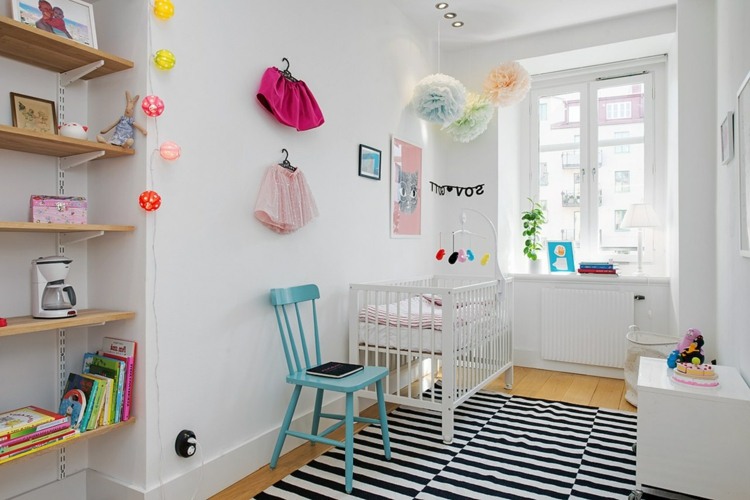 Kinderzimmer-skandinavisch-Stil-süßes-Babyzimmer-gestalten