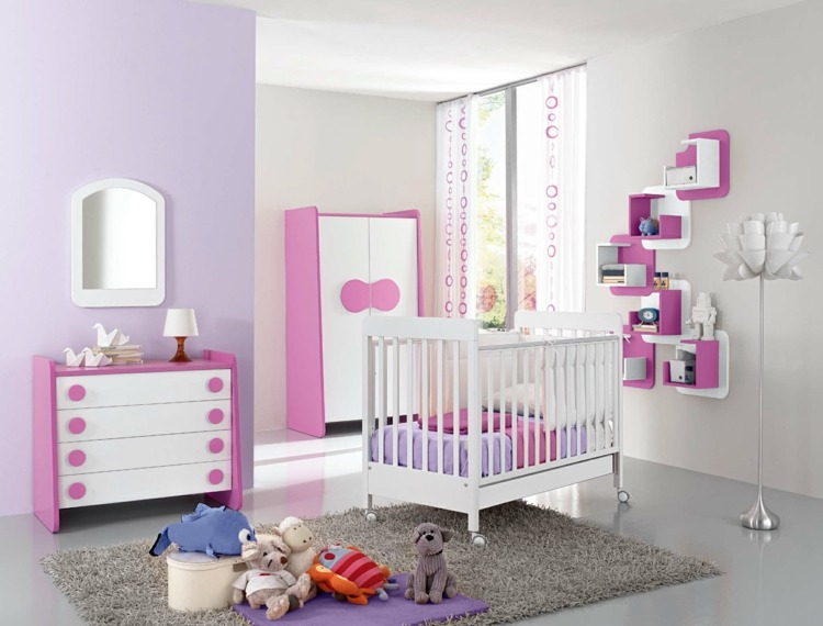 Lila-und-Pink-Babyzimmer-Ausstattung