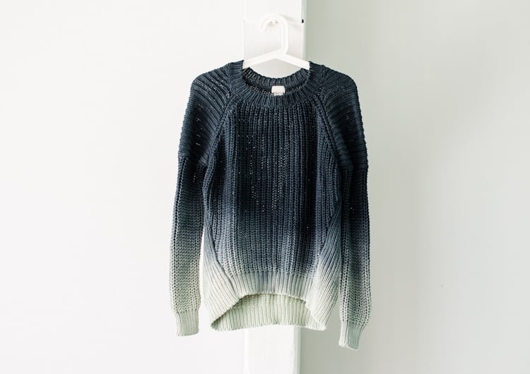 Pullover-verschönern-neu-färben-Ombre-Look