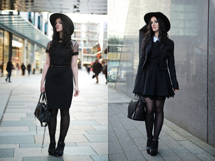 Schwarze-Outfits-zusammenstellen-moderne-Kleider-Ideen
