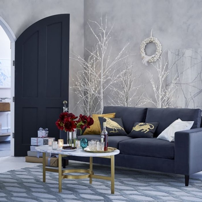 Sofa-dekorative-Kissenhüllen-bestickt-Schneeleopard-Tiermotiv