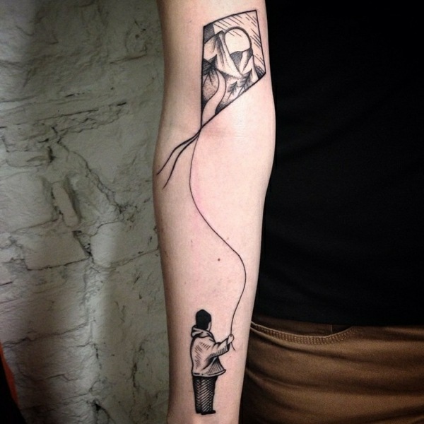 Tattoo-Ideen-Arm-Drache-Mann