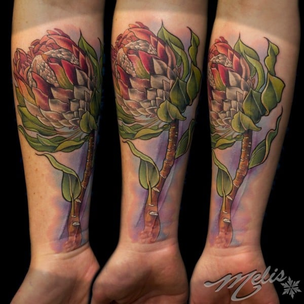 Tattoo-Ideen-Blumen-Unterarm-Männer