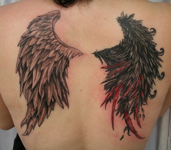 Tattoo-Ideen-Engelsflügel-Rücken