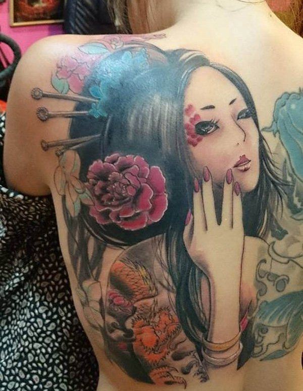 Tattoo-Ideen-Geisha-Motive-Beispiele
