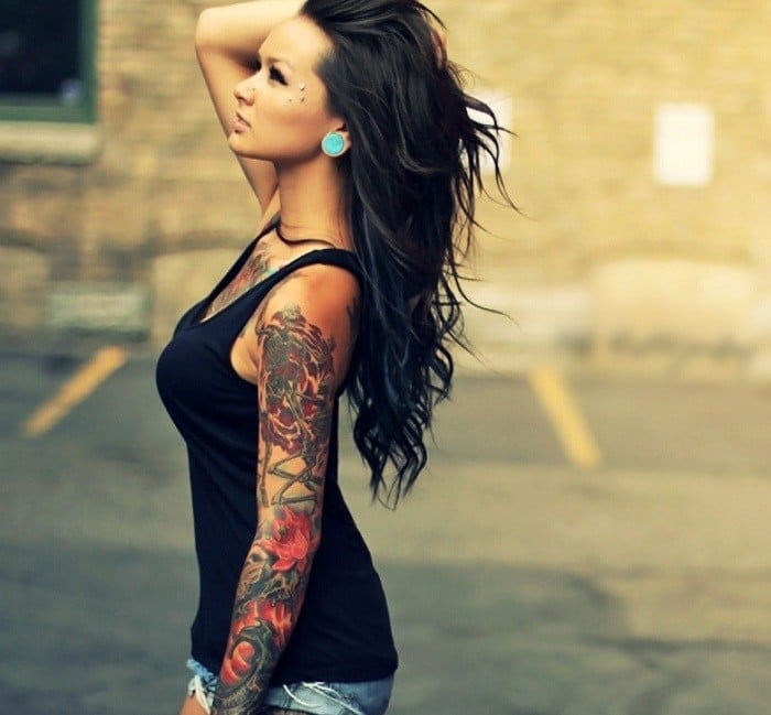 Tattoo-Ideen-Motive-Frauen-Full-Sleeve