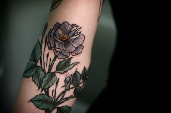 Tattoo-Ideen-Rosen-Unterarm-Beispiele-Motive