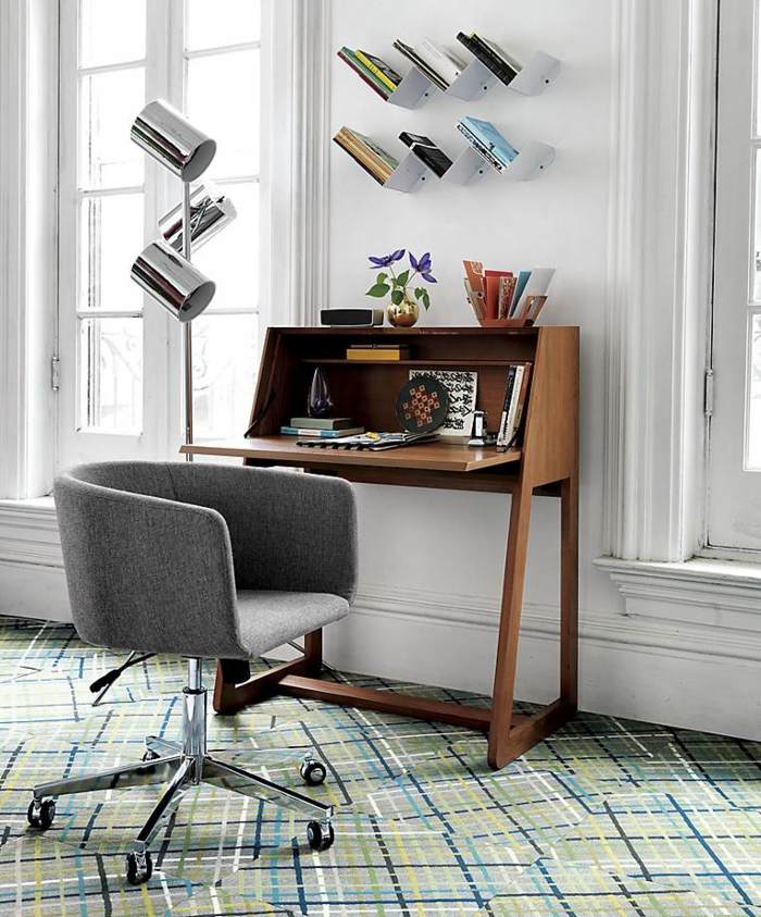 chrom lampe büro schreibtisch stuhl moderne deko
