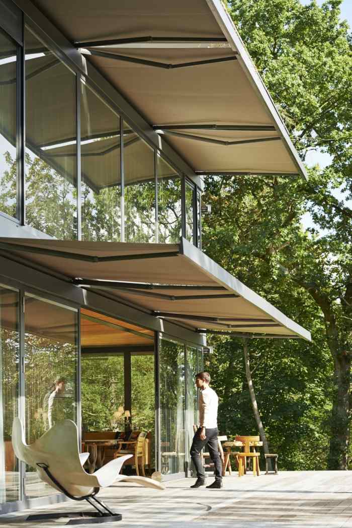 fertighaus design terrasse umweltfreundlich holzfußboden vordach