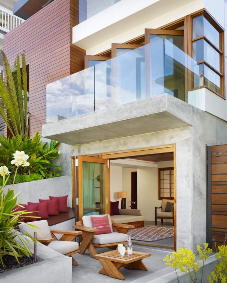 garten-terrassengestaltung-moderne-architektur-beton-holz-glas